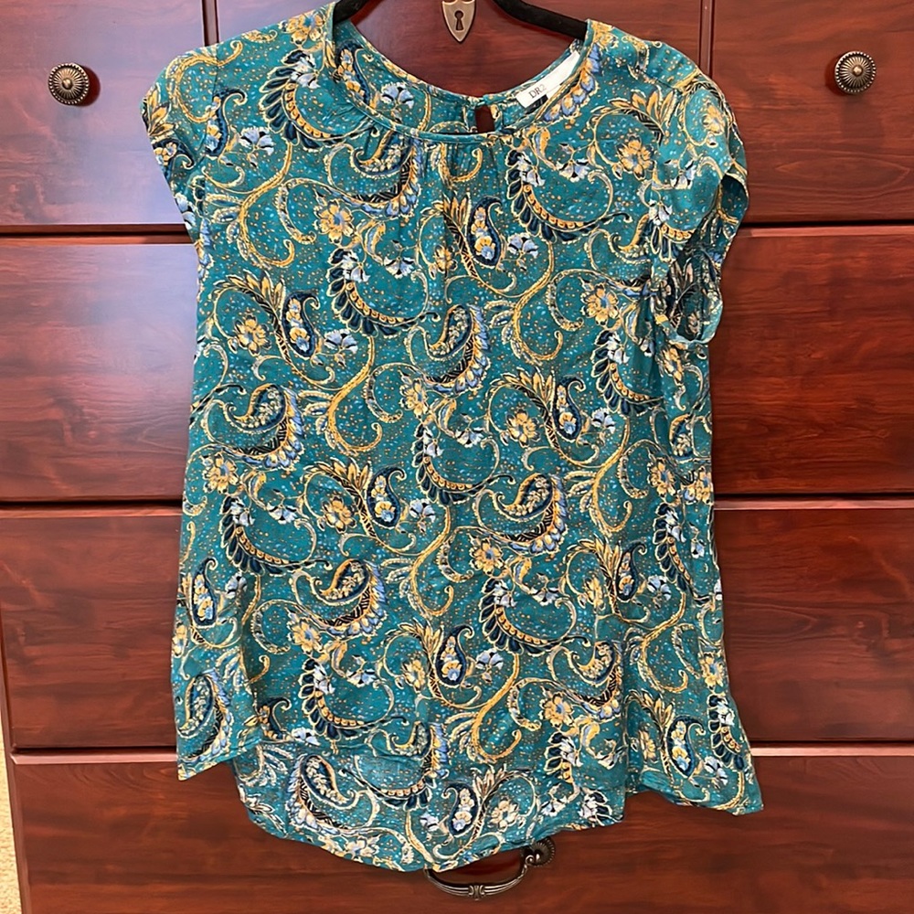 Women’s teal DR2 blouse size small